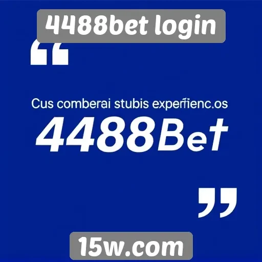 Depoimentos de usuários sobre 4488bet